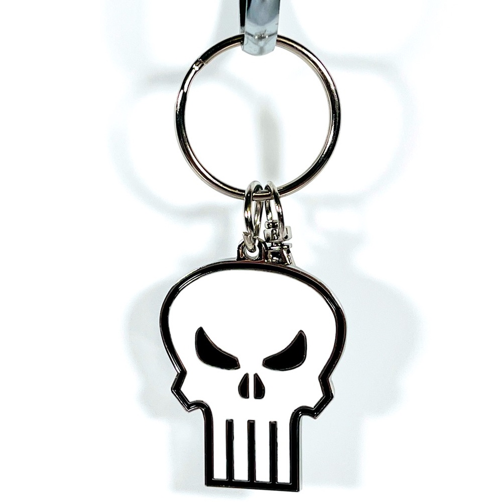 Marvel Punisher Skull Keychain/Bag Charm - Picture 1 of 7